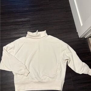 ALO Yoga Hazy Mock Neck Sweater in Ivory